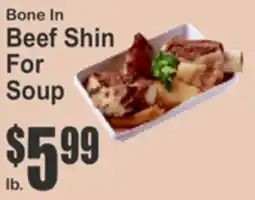 Key Food Bone In Beef Shin For Soup offer