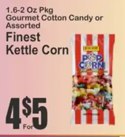 Key Food Gourmet Cotton Candy or Assorted Finest Kettle Corn offer