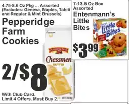 Key Food Pepperidge Farm Cookies, Entenmann's Little Bites offer
