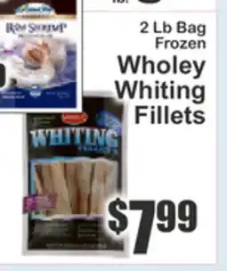 Key Food 2 Lb Bag Frozen Wholey Whiting Fillets offer