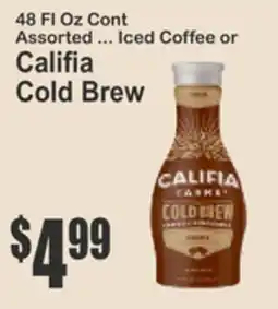Key Food 48 Fl Oz Cont Assorted ... Iced Coffee or Califia Cold Brew offer