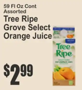 Key Food Tree Ripe Grove Select Orange Juice offer