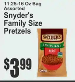 Key Food Snyder's Family Size Pretzels offer
