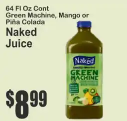 Key Food 64 Fl Oz Cont Green Machine, Mango or Piña Colada Naked Juice offer