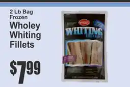 Key Food 2 Lb Bag Frozen Wholey Whiting Fillets offer