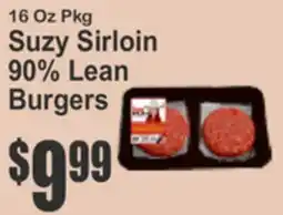 Key Food Suzy Sirloin 90% Lean Burgers offer