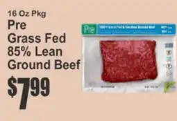 Key Food Pre Grass Fed 85% Lean Ground Beef offer