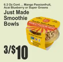 Key Food Just Made Smoothie Bowls offer