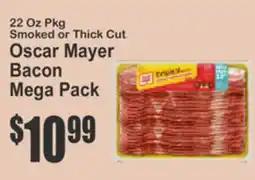 Key Food Smoked or Thick Cut Oscar Mayer Bacon Mega Pack offer