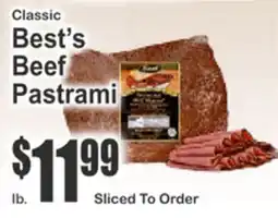 Key Food Classic Best's Beef Pastrami offer