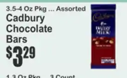 Key Food 3.5-4 Oz Pkg ... Assorted Cadbury Chocolate Bars offer