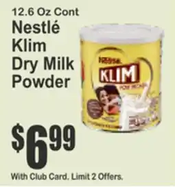 Key Food Nestlé Klim Dry Milk Powder offer