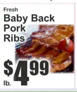 Key Food Fresh Baby Back Pork Ribs offer