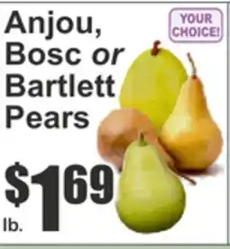 Key Food Anjou, Bosc or Bartlett Pears offer