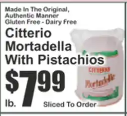 Key Food Citterio Mortadella With Pistachios offer