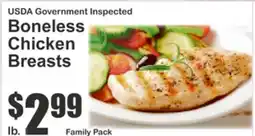 Key Food USDA Government Inspected Boneless Chicken Breasts offer