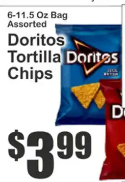 Key Food 6-11.5 Oz Bag Assorted Doritos Tortilla Chips offer