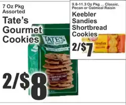 Key Food Tate's Gourmet Cookies offer