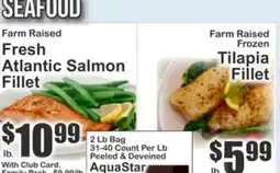 Key Food Farm Raised Fresh Atlantic Salmon Fillet offer