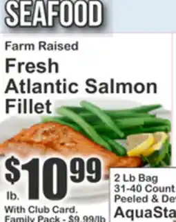 Key Food Farm Raised Fresh Atlantic Salmon Fillet offer