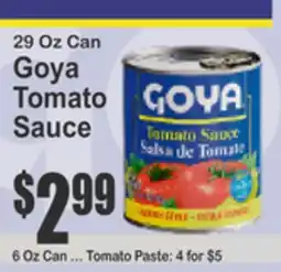 Key Food 29 Oz Can Goya Tomato Sauce offer