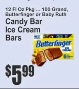 Key Food 12 Fl Oz Pkg ... 100 Grand, Butterfinger or Baby Ruth Candy Bar Ice Cream Bars offer