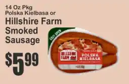 Key Food 14 Oz Pkg Polska Kielbasa or Hillshire Farm Smoked Sausage offer