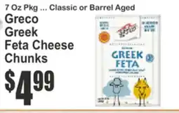 Key Food Greco Greek Feta Cheese Chunks offer
