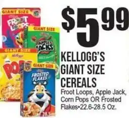 Extra Supermarket Kellogg's giant size cereals offer