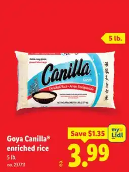 Lidl Goya Canilla enriched rice offer