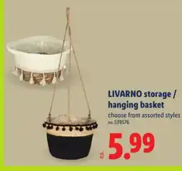Lidl LIVARNO storage/hanging basket offer