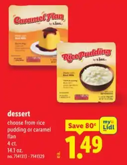 Lidl dessert offer
