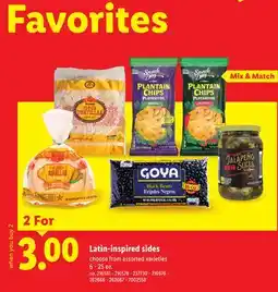 Lidl Latin-inspired sides offer