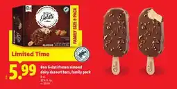 Lidl Bon Gelati frozen almond dairy dessert bars, family pack offer