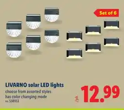 Lidl LIVARNO solar LED lights offer