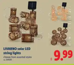 Lidl LIVARNO solar LED string lights offer