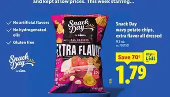 Lidl Snack Day wavy potato chips, extra flavor all dressed offer
