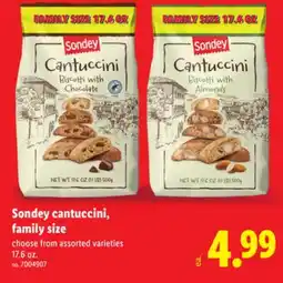 Lidl Sondey cantuccini, family size offer
