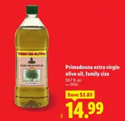 Lidl Primadonna extra virgin olive oil, family size offer