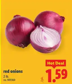 Lidl red onions offer