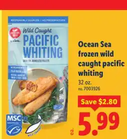 Lidl Ocean Sea frozen wild caught pacific whiting offer