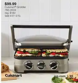 JC Penney Cuisinart Griddler offer