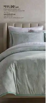 JC Penney Fieldcrest Botanical Jade 3-Pc. Full/Queen Comforter Set offer