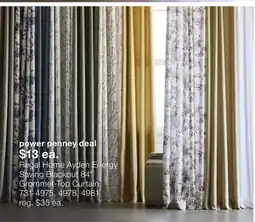JC Penney Regal Home Ayden Energy Saving Blackout 84 Grommet-Top Curtain offer
