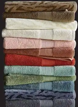 JC Penney Fieldcrest Oversized Spa Or Zebra Bath Towel offer