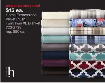 JC Penney Home Expressions Velvet Plush Twin/Twin XL Blanket offer