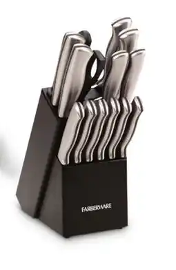 JC Penney Farberware Stainless Steel 15-Pc. Cutlery Block Set offer