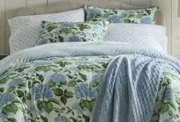 JC Penney Martha Stewart Hydrangea Floral Full/Queen Comforter Set offer