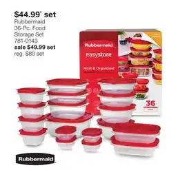 JC Penney Rubbermaid 36-Pc. Food Storage Set offer