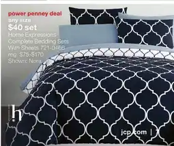 JC Penney Home Expressions Complete Bedding Sets With Sheets offer